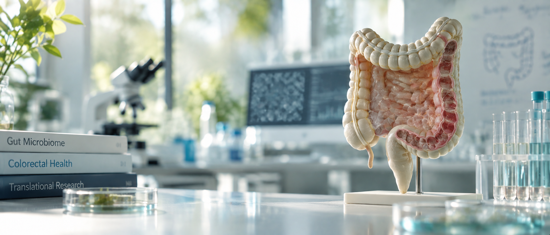 Anatomical intestinal model in a contemporary research environment